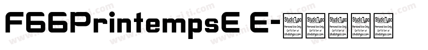F66PrintempsE E字体转换